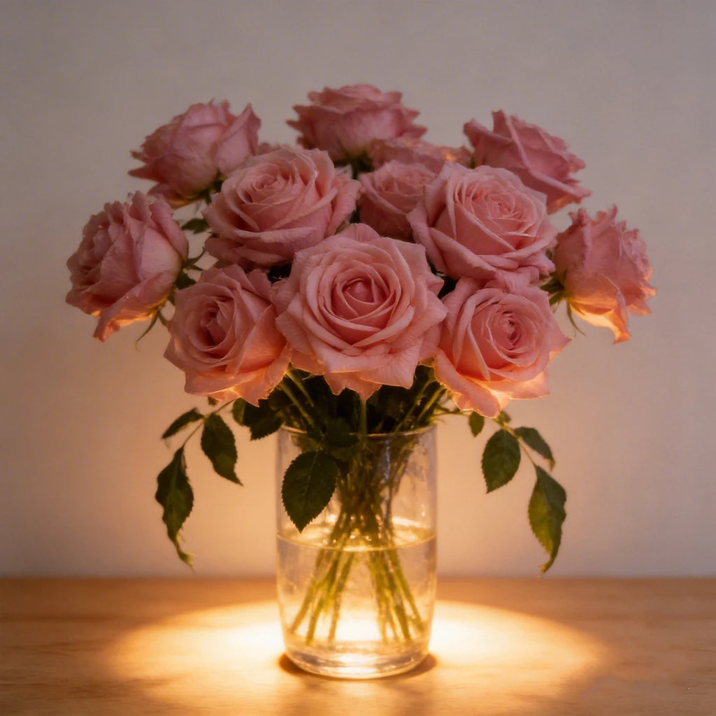 Rosa Turca Real Touch — Ramo de 4 Tallos, 9 Colores, Bodas y Hogar