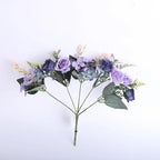 Ramo de Rosas e Hortensias de Seda — 12 Colores, Novia, Fiesta y Mesa