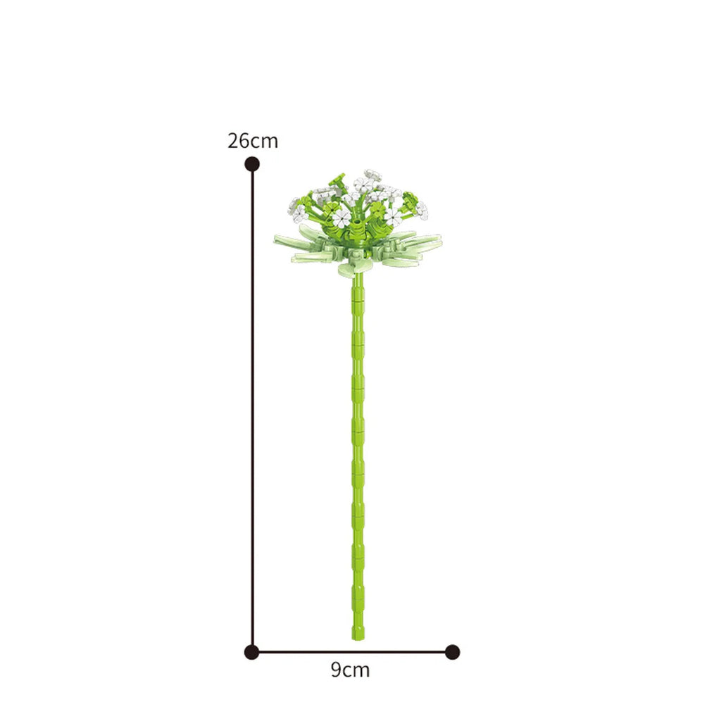 Eternal Block Flower Assembly Bouquet Desktop Decoration Block Flower Children's Puzzle Assembly Toy Bouquet
