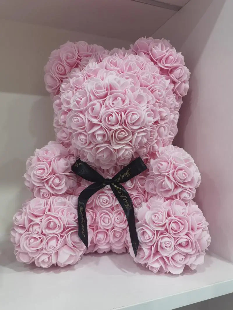 2025 New Artificial Flower Eternal Rose Teddy Bear for Mom Mother's Day Birthday Valentine's Day Anniversary Gifts & Decorations
