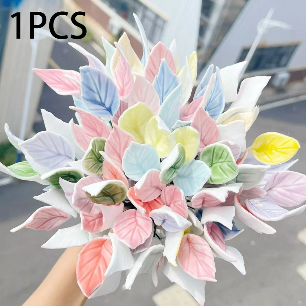 Jingdezhen Handmade Ceramic Eternal Flower, Hand Pinched Artificial Flower, Home Decor Craft Ornament