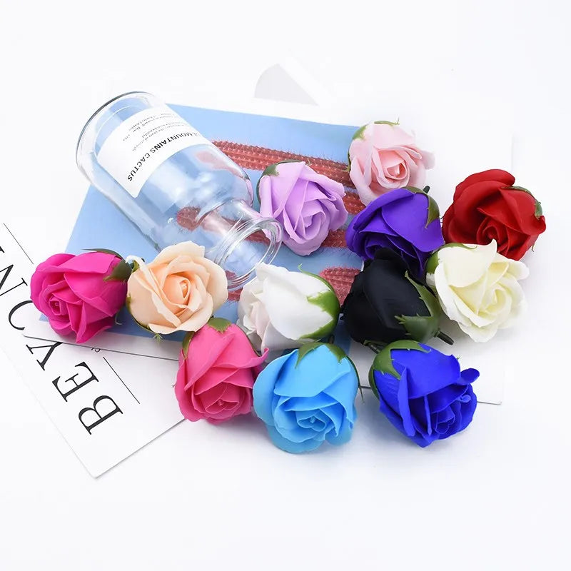 50/100pcs Artificial Rose Soap Eternal Flower Home Decoration Wedding bridalbouquet Diy Gift Box Scrapbook Outdoor garden bonsai