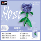 Eternal Block Flower Assembly Bouquet Desktop Decoration Block Flower Children's Puzzle Assembly Toy Bouquet