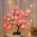 Árbol de Rosas con Luz USB — Decoración Romántica Hogar, Recámara y Bodas