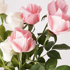Rosas Real Touch con Humedad — Ramo 10 Tallos Látex, 6 Colores, Novia