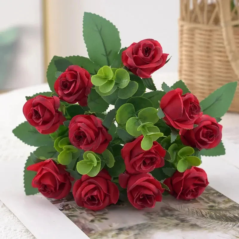 Simulated roses, Valentine's Day, bride's wedding, spring home, living room vase, outdoor garden decoration