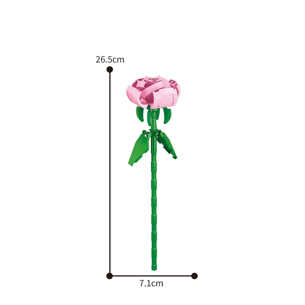 Eternal Block Flower Assembly Bouquet Desktop Decoration Block Flower Children's Puzzle Assembly Toy Bouquet