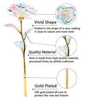 5-50pcs Eternal Rose Colorful Galaxy Artificial Flowers 24k Gold Foil Artificial Rose For Girlfriend Valentine'S Day Gifts