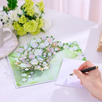 Rose-like flower-like card