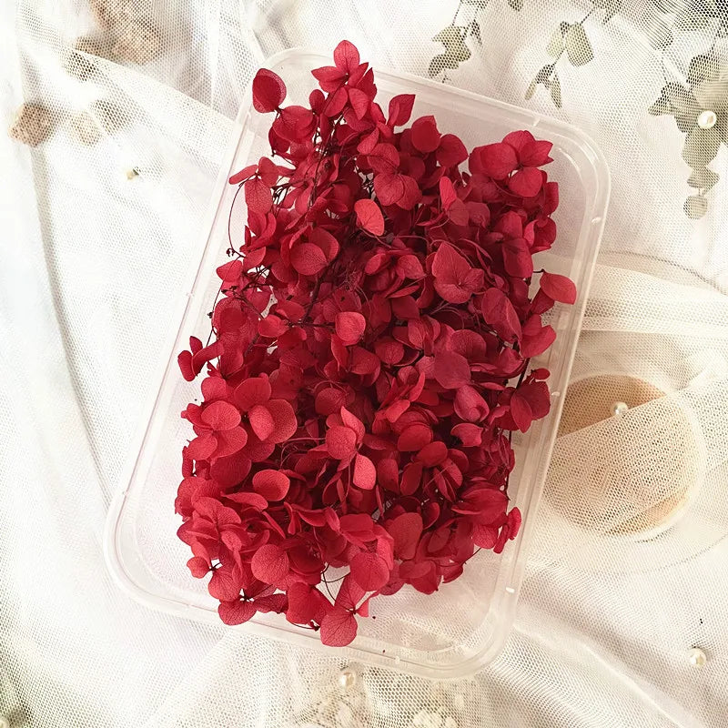 Dried flower eternal petal material cart hanging flower wreath embroidered ball decoration handmade eternal flower bag