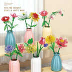 Eternal Block Flower Assembly Bouquet Desktop Decoration Block Flower Children's Puzzle Assembly Toy Bouquet