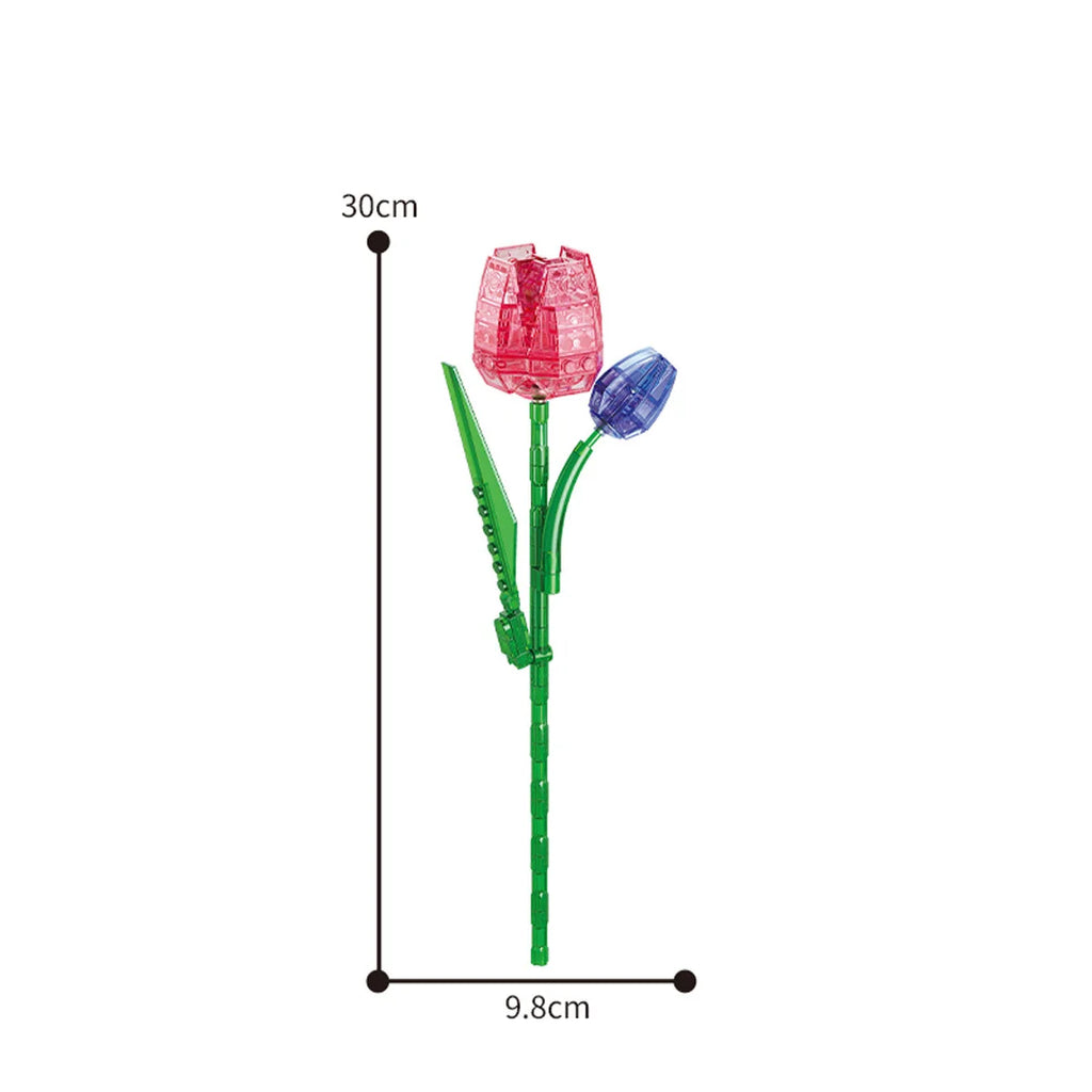 Eternal Block Flower Assembly Bouquet Desktop Decoration Block Flower Children's Puzzle Assembly Toy Bouquet