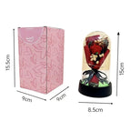 Valentine's Day Gift Eternal Rose LED Light Send Girlfriend Soap Flower Acrylic Set Transparent Rose Holiday Party Gift