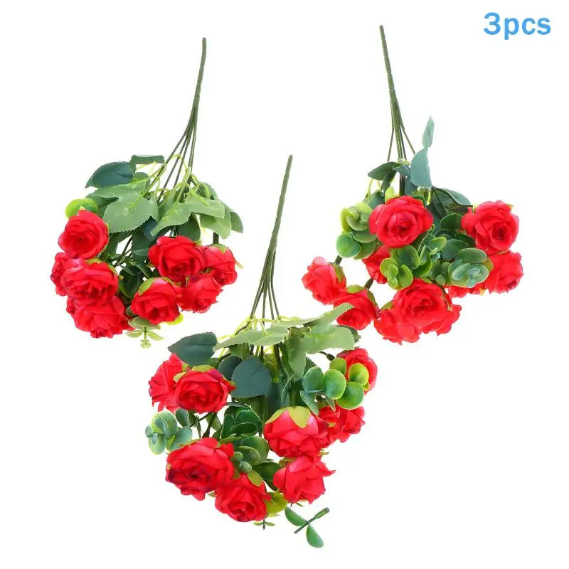 Artificial Silk Rose Bouquet - Add Timeless Beauty to Your Wedding, Home or Holiday Decor with These Lifelike Fake Roses