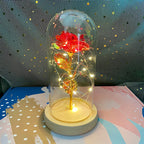 Rose Light Beautiful Realistic Looking Night Light Rose Eternal Flower Party Supplies LED Simulation Rose Flower Valentine's Day