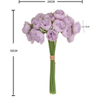 Rose Pink Peony Artificial Flowers Silk Bouquet 27heads Roses Fake Flower for Table Vase Arrange Home Wedding Decoration Flowers