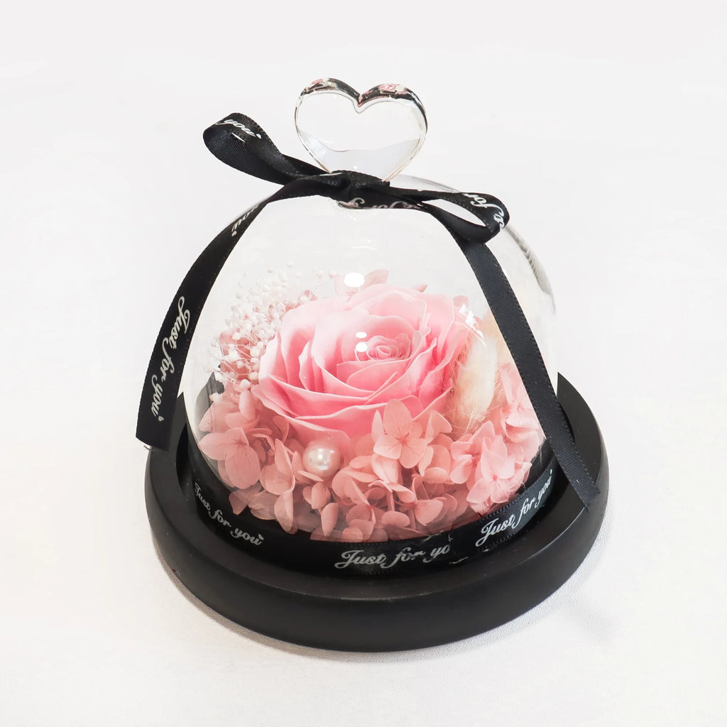 Exclusive Eternal Rose in Glass Dome Artificial Soap Rose Valentine's Day Birthday Christmas Gifts for Women Girlfriends