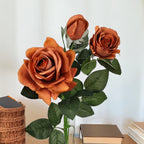 29 Inch Real Touch Rose Artificial Flowers Home Decor Wedding Arrangement Faux Floral Display Photography Prop