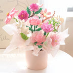 Eternal Block Flower Assembly Bouquet Desktop Decoration Block Flower Children's Puzzle Assembly Toy Bouquet