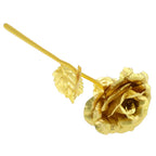 24K Eternal Rose Artificial Flowers Foil Plated Gold Rose Wedding Valentine's Day Decoration Mother's Day Gifts Fake Flower