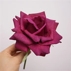 Rosas Real Touch con Humedad — Ramo 10 Tallos Látex, 9 Colores, Novia y Hogar