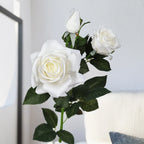 29 Inch Real Touch Rose Artificial Flowers Home Decor Wedding Arrangement Faux Floral Display Photography Prop