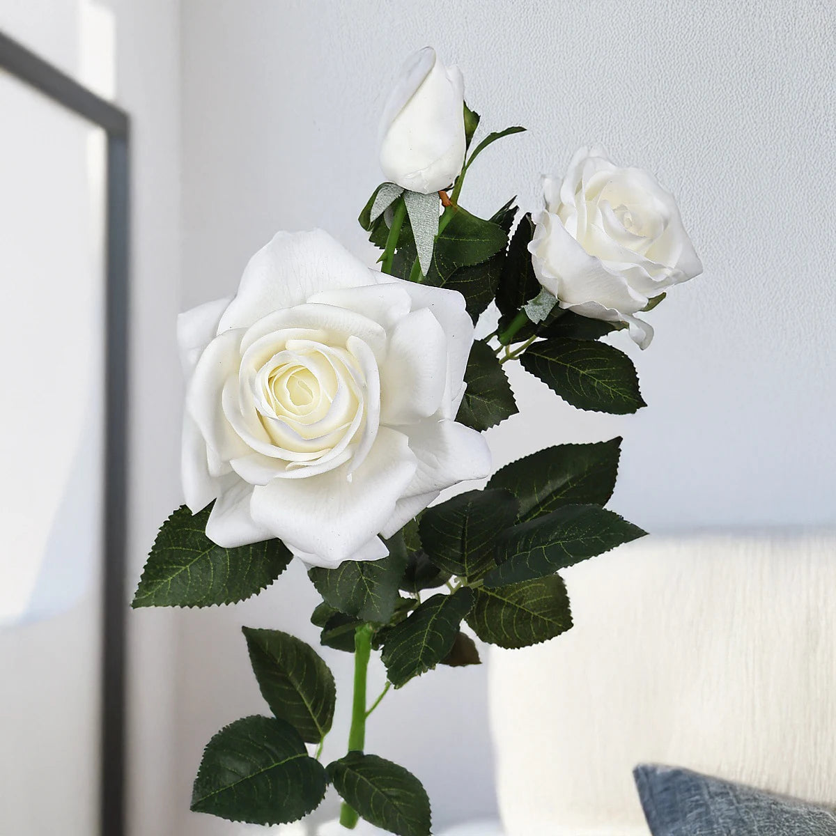 29 Inch Real Touch Rose Artificial Flowers Home Decor Wedding Arrangement Faux Floral Display Photography Prop