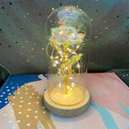 Rose Light Beautiful Realistic Looking Night Light Rose Eternal Flower Party Supplies LED Simulation Rose Flower Valentine's Day