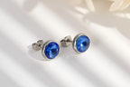 Perserved Real Blue Rose with necklace Eternal Flowers Gift for Her Wife Girlfriend Mom Grandma Birthday anniversary present