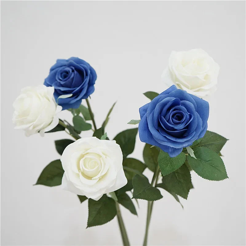 Rosas Látex Real Touch con Humedad — Ramo 5 Tallos, 8 Colores, Novia y San Valentín