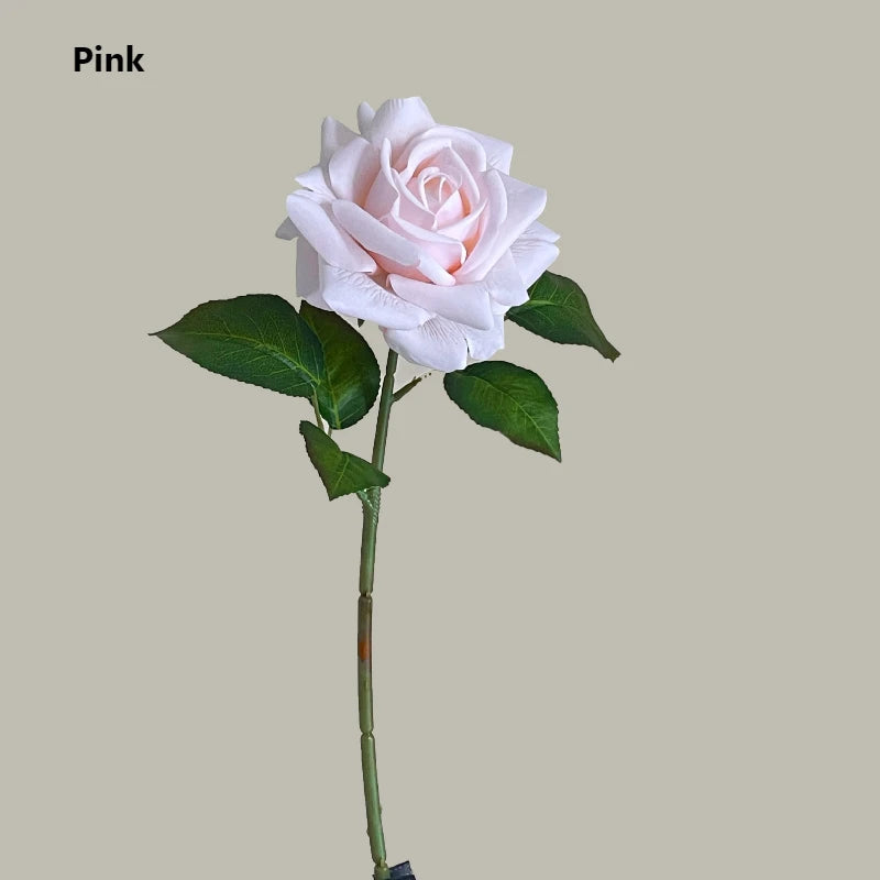Simulation Moisturizing Rose Artificial Flowers Real Touch Rose Decor Wedding Bouquet Wedding Party Home Decorative Flowers
