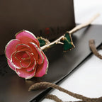 24K Plated Gold Roses Valentine's Gift Girlfriend Anniversary Mother's Day Gift 29CM Artificial Flowers Eternal Rose ForeverLove