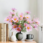 Rosa Cosmos Tallo Individual — Estilo Natural, 4 Colores