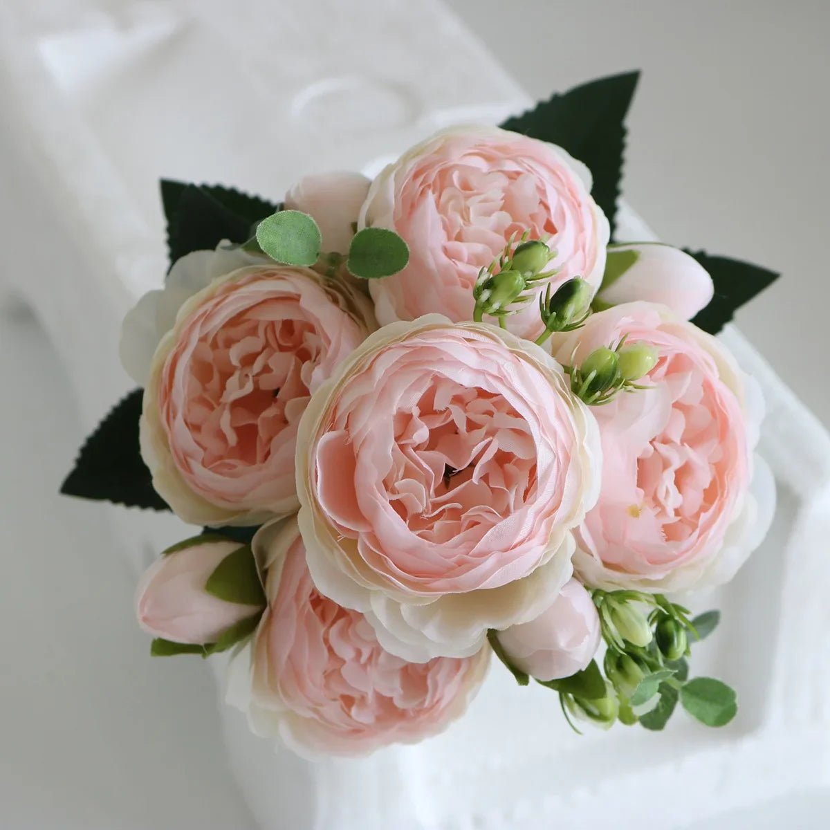Rosas de Seda Flor Grande — Ramo Lujoso, 34 Colores, Disponible al Mayor