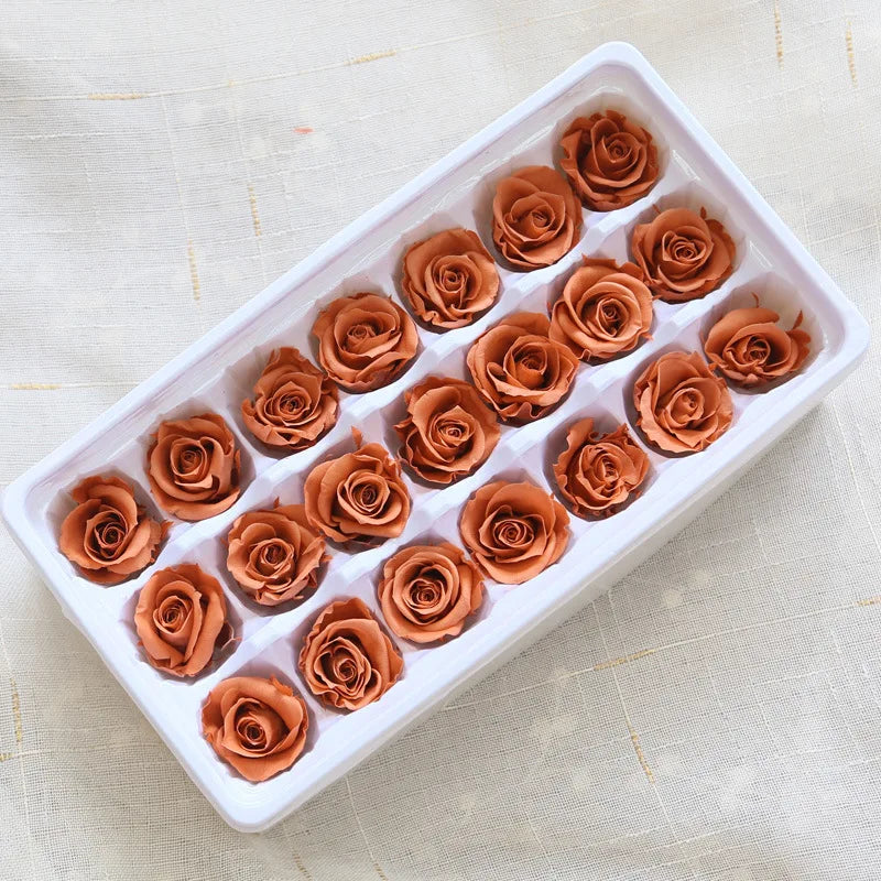 21Pcs/Box B Grade Eternal Moisturizing Roses Flowers Wedding Party Decoration Diy Valentine'S Day Mother'S Day Gift Box Cheap