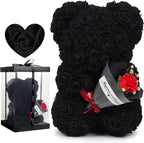 2026 Eternal Rose Teddy Bear Artificial Flower Gift for Mom - Mother's Day Birthday Valentine's Day Anniversary Home Decor