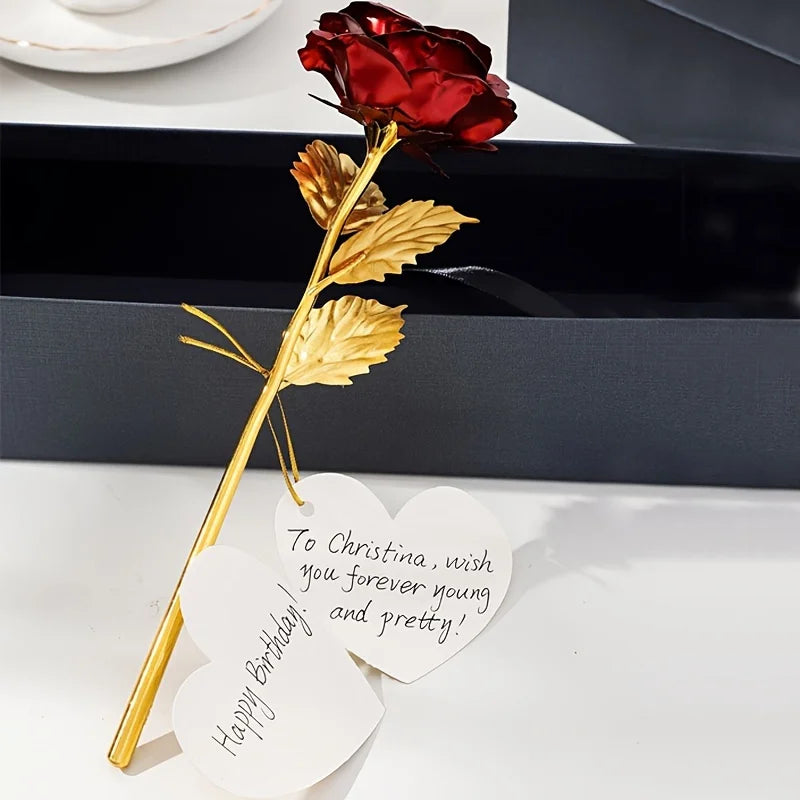 1pc Eternal Golden Rose Gift Box for Valentine S Day, Lasting Keepsake Present for Girlfriend Wife, Anniversary, Flowers