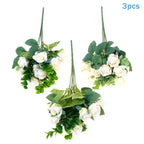 Artificial Silk Rose Bouquet - Add Timeless Beauty to Your Wedding, Home or Holiday Decor with These Lifelike Fake Roses