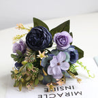 Ramo de Peonía y Rosa Otoño — 6 Colores, Hogar y Decoración de Boda