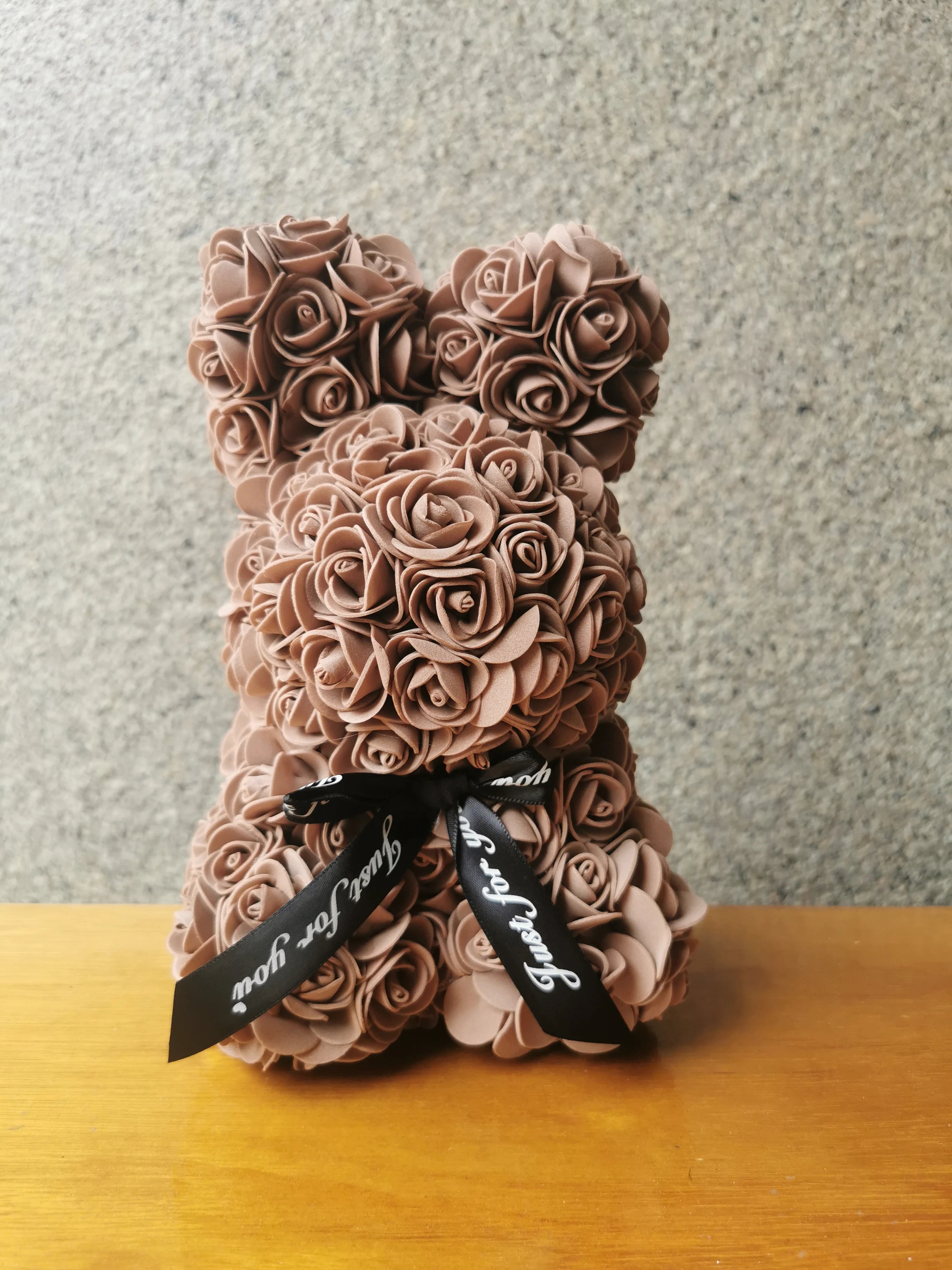 1pc 25cm Eternal Artificial Flower Rose Rabbit Romantic Gift For Birthday Anniversary Valentine's Wedding Decoration Home Decor