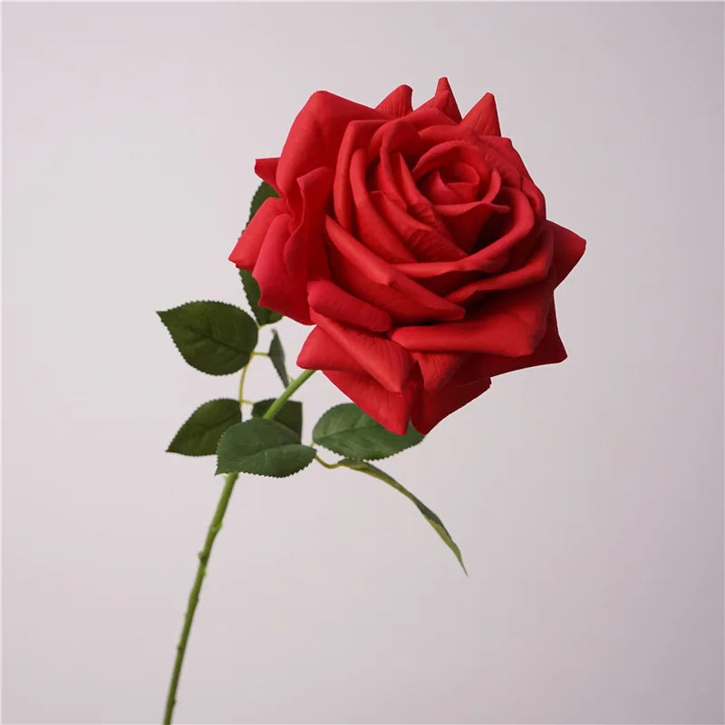 Rosa Turca Real Touch — Ramo de 4 Tallos, 9 Colores, Bodas y Hogar