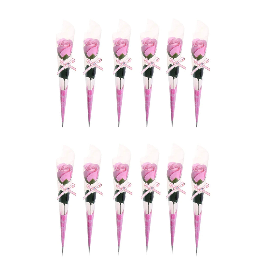 Artificial Rose Soap Flower Bouquet - Pink, Never Wither, Perfect for Interior Decoration & Gifts