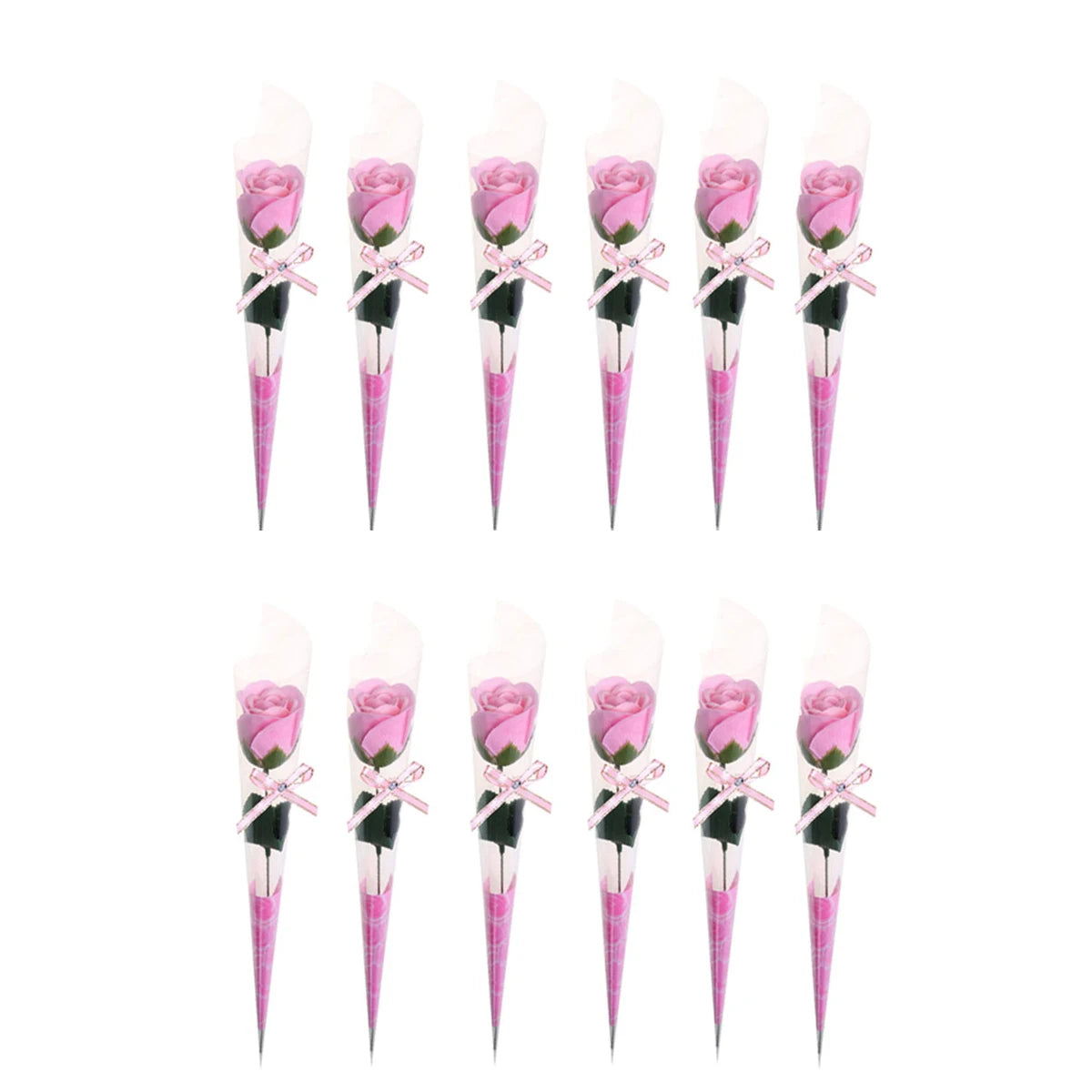 Artificial Rose Soap Flower Bouquet - Pink, Never Wither, Perfect for Interior Decoration & Gifts