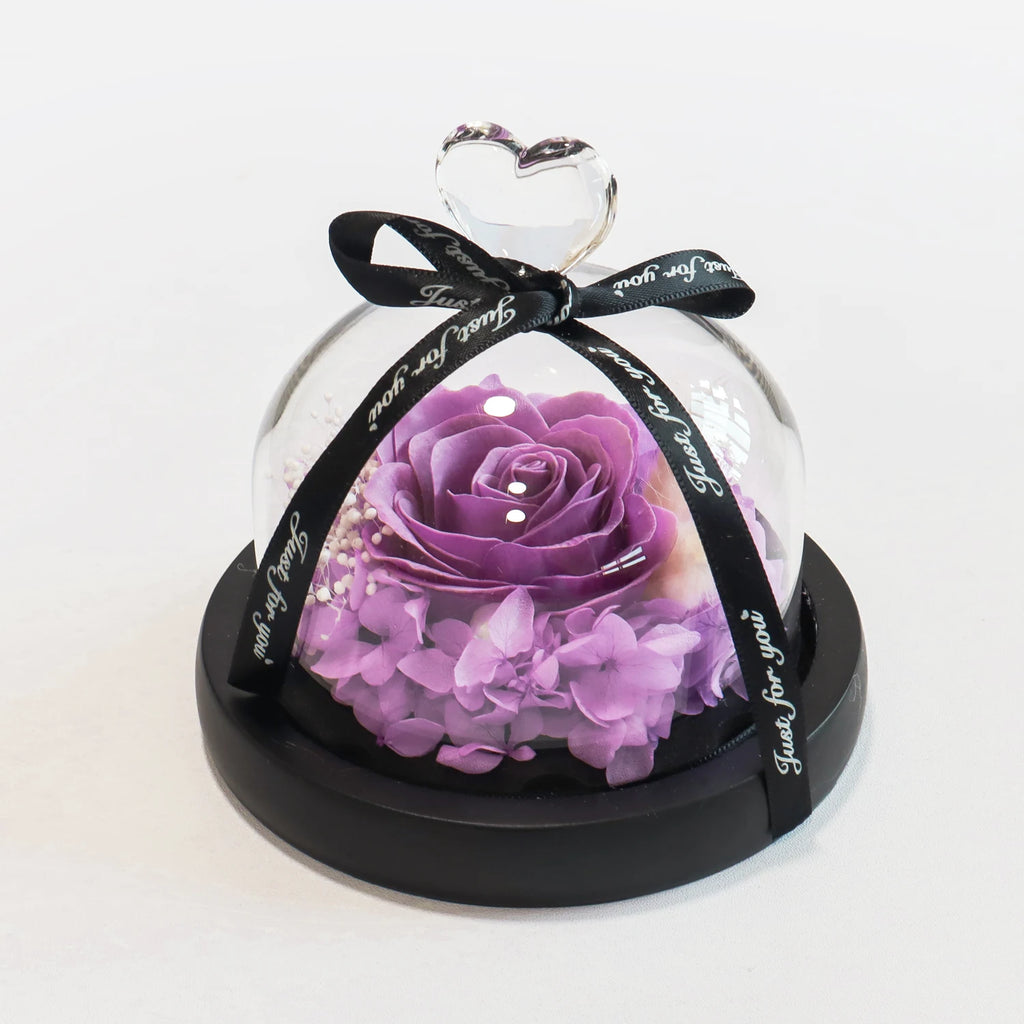 Exclusive Eternal Rose in Glass Dome Artificial Soap Rose Valentine's Day Birthday Christmas Gifts for Women Girlfriends