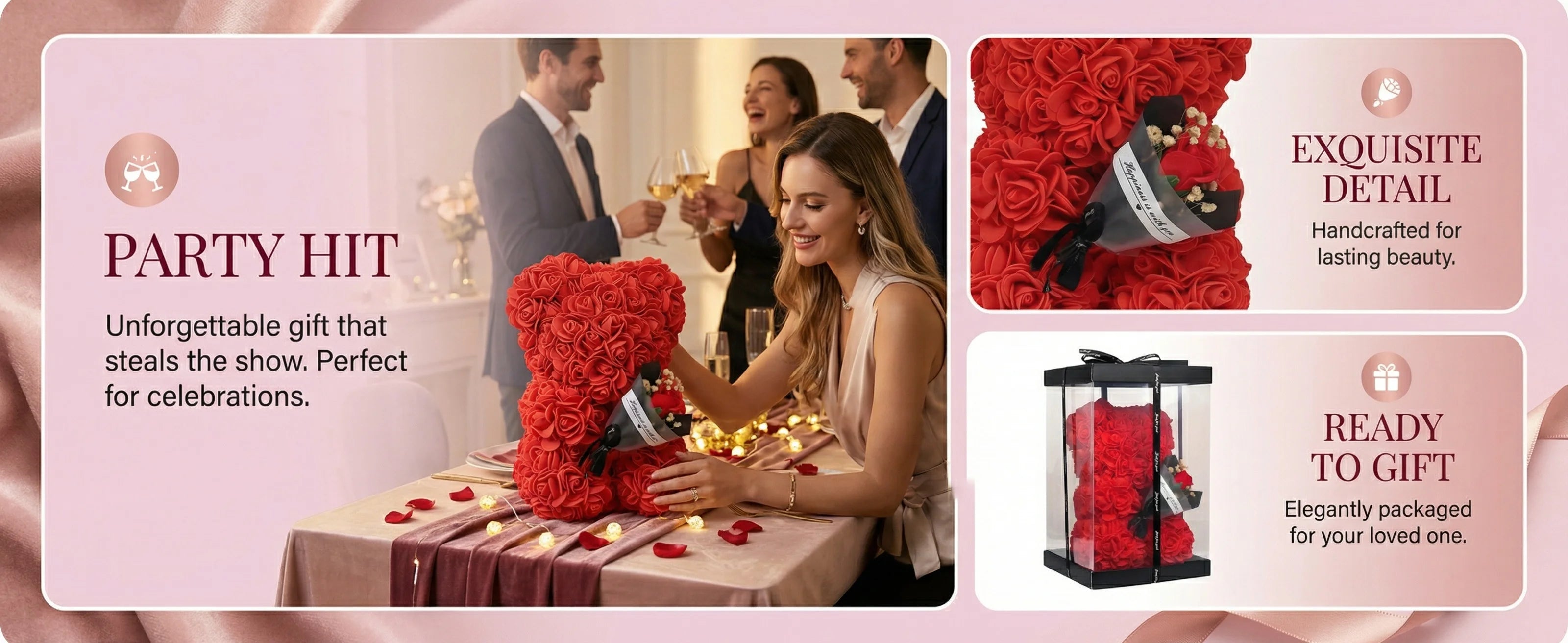 2026 Eternal Rose Teddy Bear Artificial Flower Gift for Mom - Mother's Day Birthday Valentine's Day Anniversary Home Decor