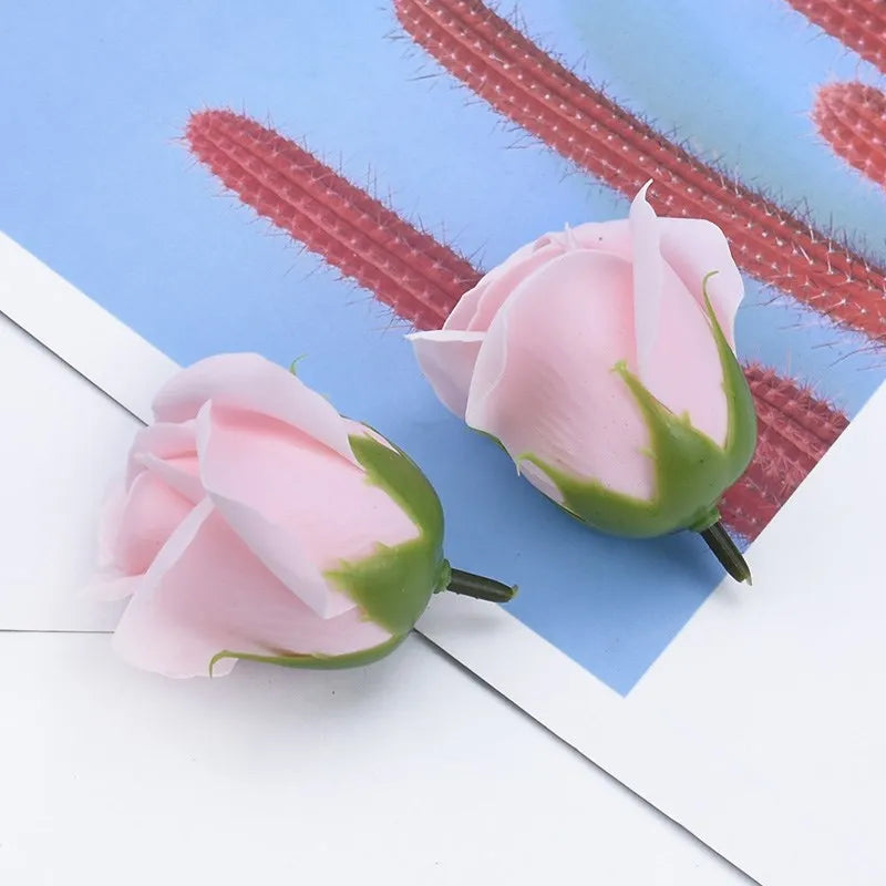 50/100pcs Artificial Rose Soap Eternal Flower Home Decoration Wedding bridalbouquet Diy Gift Box Scrapbook Outdoor garden bonsai