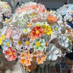 Jingdezhen Handmade Ceramic Eternal Flower, Hand Pinched Artificial Flower, Home Decor Craft Ornament