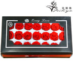 21Pcs/Box B Grade Eternal Moisturizing Roses Flowers Wedding Party Decoration Diy Valentine'S Day Mother'S Day Gift Box Cheap