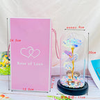 Rose Light Beautiful Realistic Looking Night Light Rose Eternal Flower Party Supplies LED Simulation Rose Flower Valentine's Day
