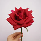 Rosas Real Touch con Humedad — Ramo 10 Tallos Látex, 9 Colores, Novia y Hogar